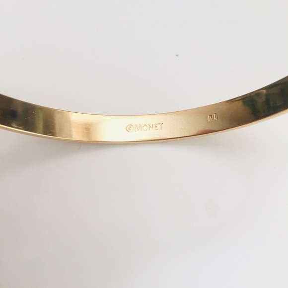 Monet Gold Bangle - Picture 2 of 4